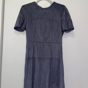 gray FATE dress suede